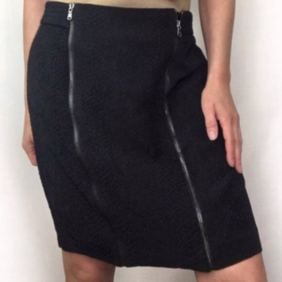 NWT Ann Taylor animal skin double zipper size 10 Petite (204) - Picture 1 of 9